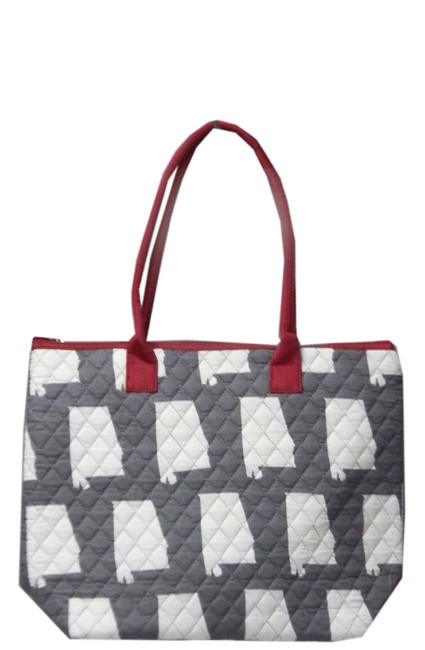 Small Quilted Tote Bag-ALM1515/BUR